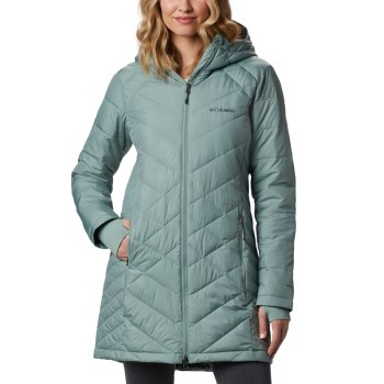 Columbia Jas Dames, Heavenly Long Hooded LichtGroen, 08KMHLINC